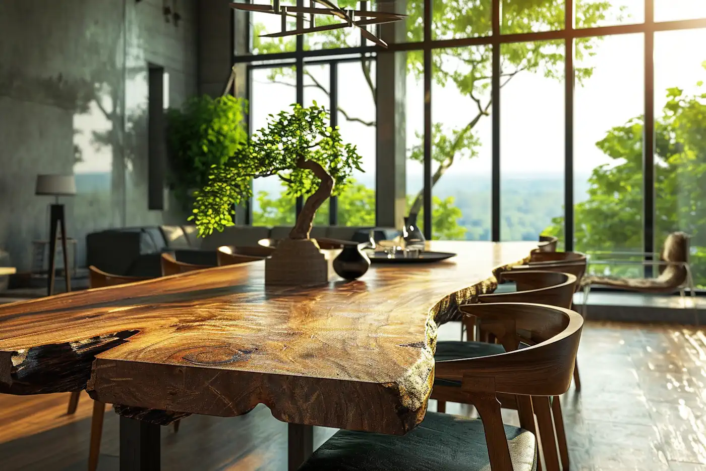 Baumkante Tisch – holen Sie die Natur in Ihr Esszimmer